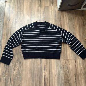 tahari navy sweater